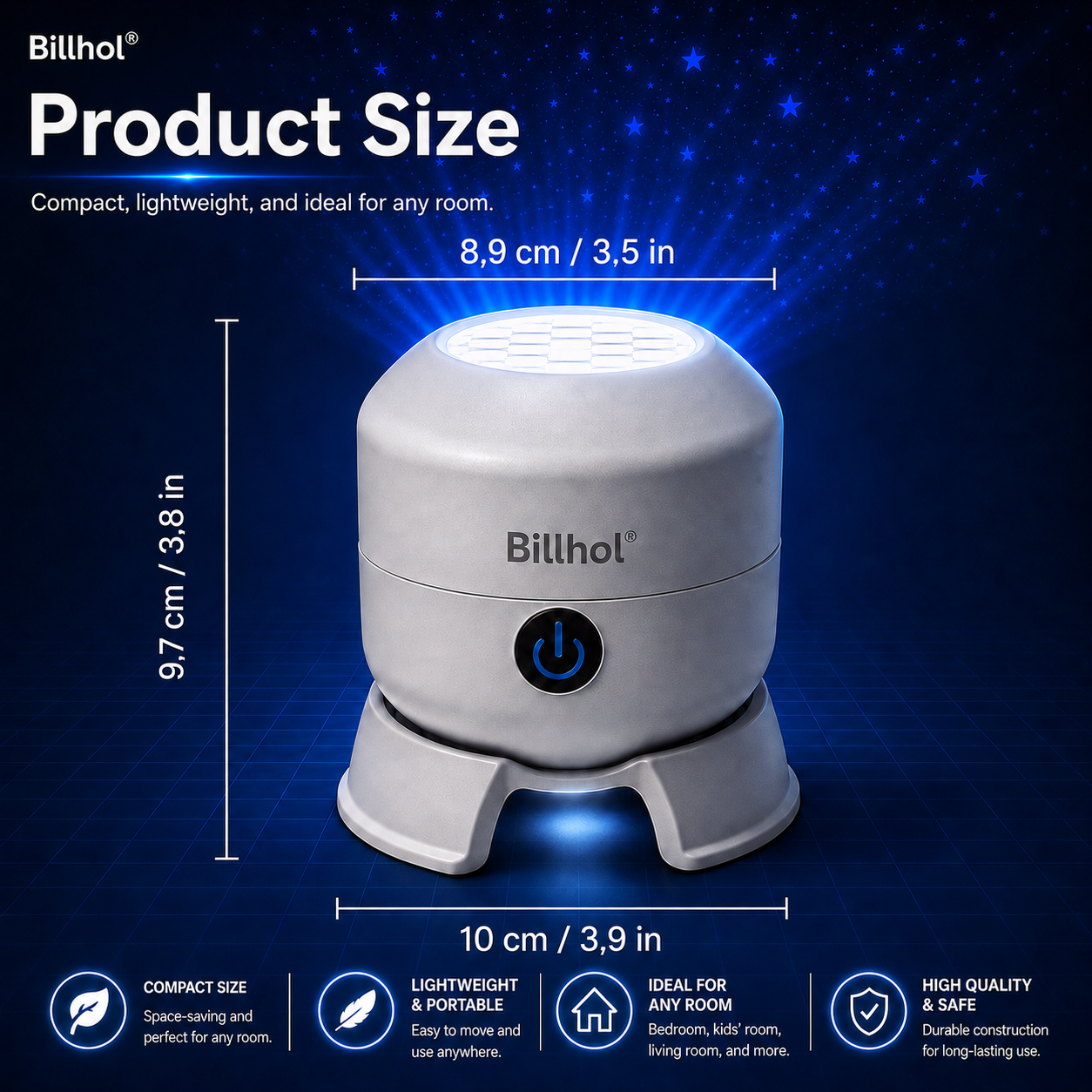 🔥Last day 70%off丨Billhol® Night Light Projector — Smart 5D Holographic Starry Sky & Ocean Projector 🌠🔴