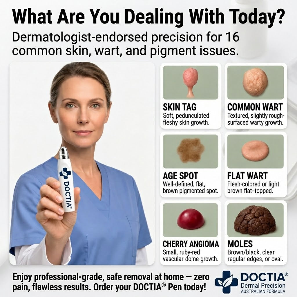 DOCTIA® 7-Day Skin Tag & Spot Eraser Painless & Scar-Free Advanced Imperfection Removal Rollerball Pen