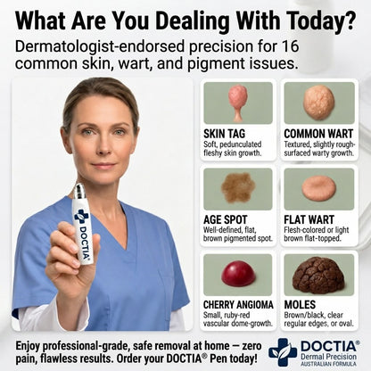 DOCTIA® 7-Day Skin Tag & Spot Eraser Painless & Scar-Free Advanced Imperfection Removal Rollerball Pen