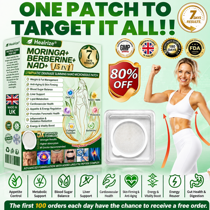 FDA Registered & GMP Certified  | 🧑‍⚕️🩺 𝐇𝐞𝐚𝐥𝐫𝐢𝐳𝐞® Moringa & Berberine 10-IN-1 Advanced NanoMicroneedle Patch |  Backed by Scientific Evidence |10-in-1 Formula | Results in 5 Days🌞