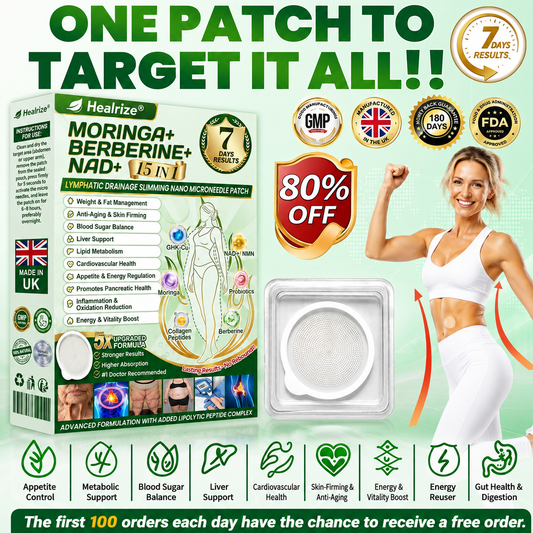 FDA Registered & GMP Certified  | 🧑‍⚕️🩺 𝐇𝐞𝐚𝐥𝐫𝐢𝐳𝐞® Moringa & Berberine 10-IN-1 Advanced NanoMicroneedle Patch |  Backed by Scientific Evidence |10-in-1 Formula | Results in 5 Days🌞