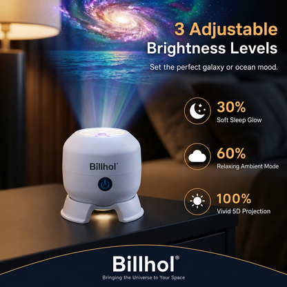 🔥Last day 70%off丨Billhol® Night Light Projector — Smart 5D Holographic Starry Sky & Ocean Projector 🌠🔴