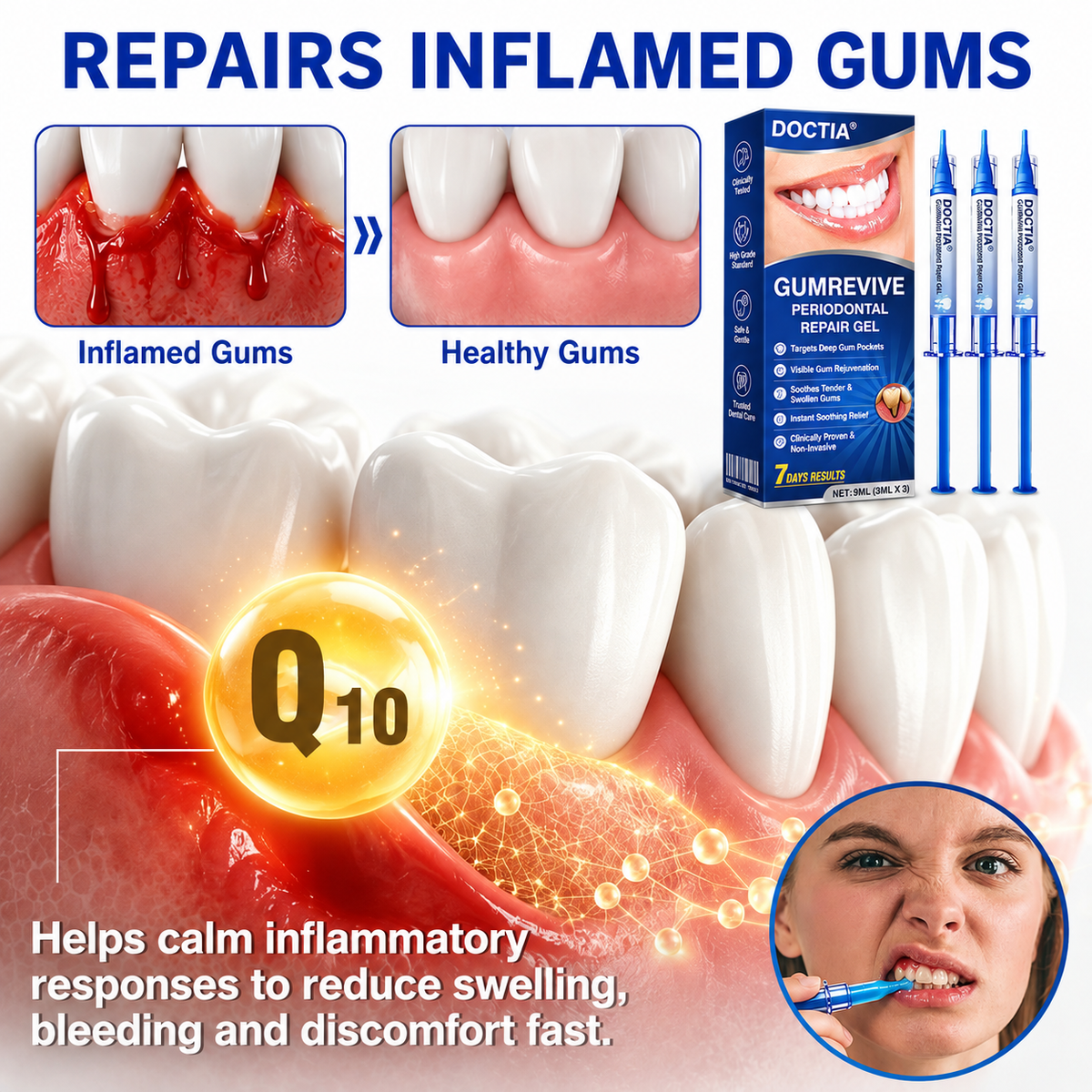🏅🦷🛡️ DOCTIA® GumRevive Advanced Periodontal Care Gel | Daily Gum & Oral Care🍃🍃