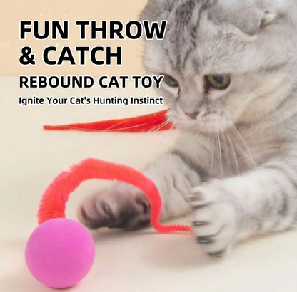 Creawel® 🐱 Fluffy Wobbly Bouncing Balls – The Ultimate Interactive Cat Toy 🕊️