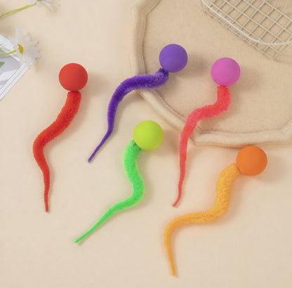 Creawel® 🐱 Fluffy Wobbly Bouncing Balls – The Ultimate Interactive Cat Toy 🕊️