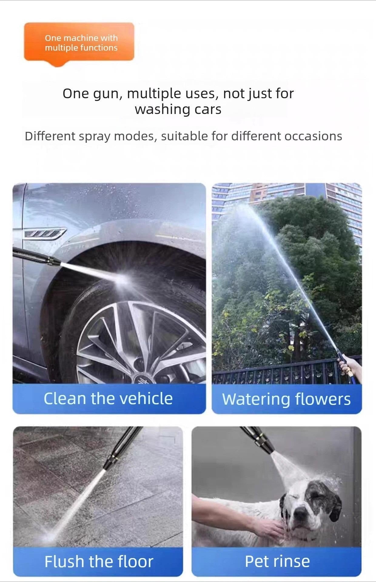 🔴Limited-time event, buy more get more free. - Home High-Pressure Car Wash Water Gun🔴
